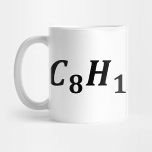 cafeine molecule, chemistry and coffee Mug